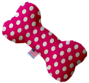 Pet and Dog Plush Heart or Bone Toy, "Swiss Dots Group" (Available in different sizes, and 10 different pattern options!)