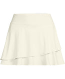 Lands End Womens High Waisted Tulip Hem Swim Skort - Egret White, Large