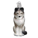 Sitting Wolf Ornament