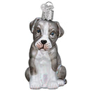Puppy Pitbull Christmas Ornament