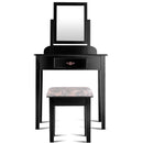 Vanity Dressing Table Stool Set with Large Makeup Mirror