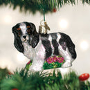 Black/white King Charles Spani Ornament