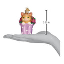 Kitten In Flower Pot Ornament