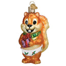 Silly Christmas Squirrel Ornament
