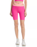 Aqua Cutout High Rise Bike Shorts, Size Medium