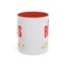 Best Boss Ever Accent Coffee Mug - Perfect Gift for Boss's Day, Office Decor, Motivational Drinkware, Fun Coffee Cup