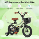 14-Inch Kids Bike Adjustable with Training Wheels for 3-5 Years Old
