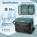 Dual Zone 12V Car Refrigerator for Vehicles Camping Travel Truck RV Boat Outdoor and Home Use