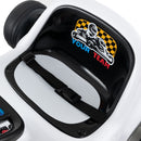12V Electric Go Kart for Kids Race Toy with Remote Control and Music-White