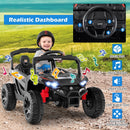 12V Kids Ride On Car UTV Electric Vehicle with LED Lights Music and Horn