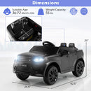 12V Kids Ride On Car with Remote Control Lockable Doors Slow Start System and LED Lights