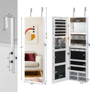 Wall Mounted Jewelry Cabinet with 3-Color Lights