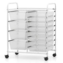 12-Drawer Utility Rolling Cart with Drawers Multi-Use Storage