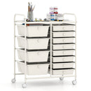 12-Drawer Utility Rolling Cart with Drawers Multi-Use Storage