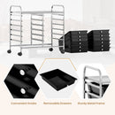 12 Drawers Rolling Storage Cart for Home and Office