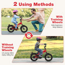 12 Inch Kids Bike Adjustable Bicycle with Reflectors and Bell for 3-4 Years Old