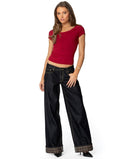 Edikted Javi Cowl Neck Top, Medium