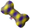 Pet and Dog Plush Heart or Bone Toy, "Plaids Group"
