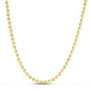 Moon Cut Bead Chain in 14k Yellow Gold (3.00 mm)
