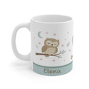 Dream Big Owl Mug โ Personalized 11oz Cute Nursery Coffee Cup