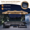 13 FT Double-Sided Patio Umbrella with 36 LED Lights