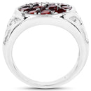 2.34 Carat Genuine Garnet .925 Sterling Silver Ring