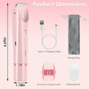 2-in-1 Women’s Bikini Trimmer & Shaver, Waterproof & Rechargeable