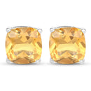 5.80 Carat Genuine Citrine .925 Sterling Silver Earrings