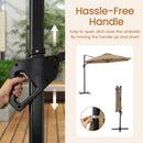9 FT Cantilever Patio Umbrella with Vented Top and Sun-Protective Canopy