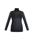 Motherhood Maternity Maternity Long Sleeve Bodycon Mesh Top Large