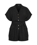 CITY CHIC Womens Jade Playsuit, Black - 16 / S