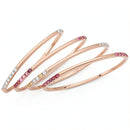 Inc Rose Gold-Tone 4-Pc. Set Colored Pave Bangle Bracelets