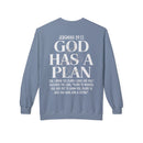 God Has a Plan Crewneck Sweatshirt – Jeremiah 29:11 Christian Pullover