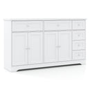 Buffet Sideboard 59" Modern Coffee Bar Station Console Table-White
