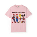 Funny Guess Cartoon Tribute Unisex T-Shirt, Fun Graphic Tee, Perfect Gift for Kids & Adults, Family Bonding, Birthday, Casual Wear