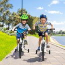 14 Inch Kids Bike Adjustable with 2 Training Wheels for 3-5 Years Old-White