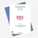 Santa In Sleigh Christmas Card