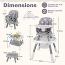 16-in-1 Baby High Chair with Activity Center and Booster Seat for Babies and Toddlers