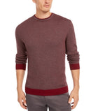 Tasso Elba Mens Colorblocked Supima Pullover Sweater