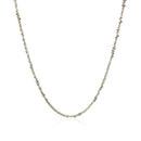 Rhodium Plated 1.7mm Sterling Silver Sparkle Style Chain