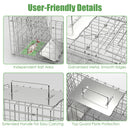 31×12×11" Folding Humane Animal Trap | Cage with Waterproof Cover & Gloves