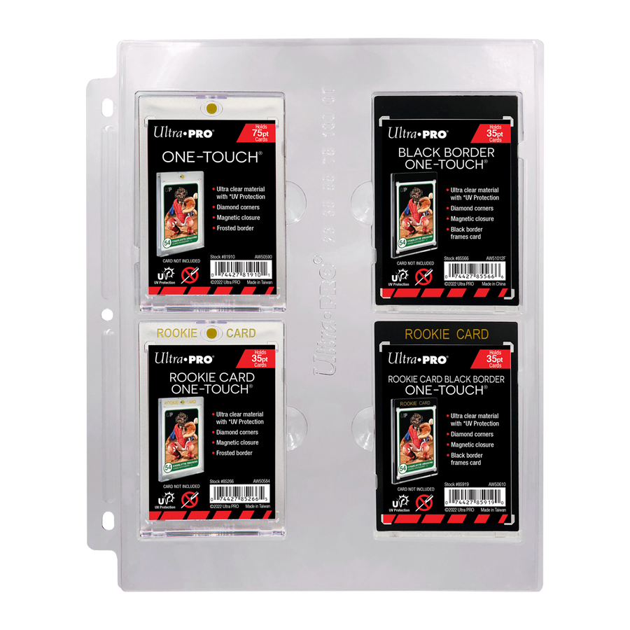 4-Pocket Page for 23PT-100PT ONE-TOUCH® Displays