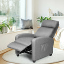 Recliner Sofa Wingback Chair with Massage Function