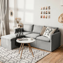 Convertible L-Shaped Sectional Sofa Couch with Reversible Chaise