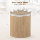 15 Gallon Bamboo Laundry Hamper with Removable Liner
