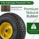 15 x 6.00-6 Tube-type Tires & Wheels 2 Pack 4 PR Tires-Yellow