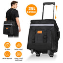 Rolling Cooler Bag with Wheels - 35L Insulated Collapsible
