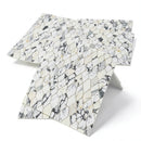 Lot of 3 sheets 12 in. x 12 in. Marble Mosaic Floor and Wall Tile