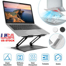 Laptop Stand Aluminum Angle Adjustable Ergonomic Computer Holder Riser Heat Vent Notebook Elevator For 10in-17in MacBook Pro 13 / 15