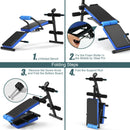 Adjustable Sit Up Bench with LCD Monitor